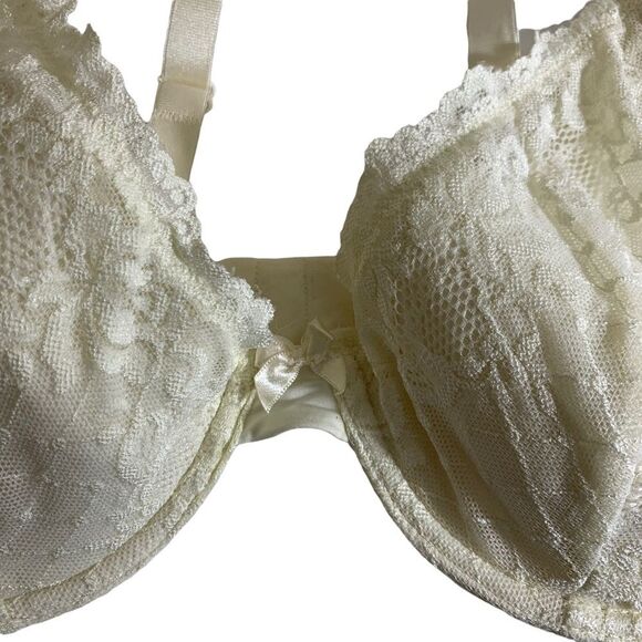 Jones New York Cream Lace Underwire Bra -36D‎ - Picture 4 of 9